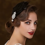 levne Příslušenství a další-Retro Řvoucí 20s 20. léta 20. století Čelenka Velký Gatsby Buben dívka Peří Dámské předvečer Všech svatých Karneval Svatební Večerní oslava Plesová maškaráda Čelenka