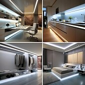 cheap COB Strip Lights-24V COB LED Strip Light 65.6ft (2 Rolls of 32.8ft) Kit Cuttable 11W/M 320LEDs/M CRI 93 LED Tape Lights with Power Supply for Bedroom Kitchen Living Room Ceiling