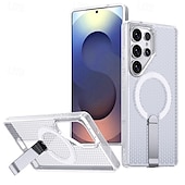 Χαμηλού Κόστους Samsung Θήκη-Μαγνητική θήκη τηλεφώνου για Samsung Galaxy S24/S23 Ultra Plus A55 A35 A25 A15 5g – βάση στήριξης TPU με δαχτυλίδι, υποστήριξη ασύρματης φόρτισης, γεωμετρικό σχέδιο