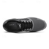 cheap Men&#039;s Golf Shoes-Men&#039;s Black and Gray Golf Shoes with Non-Slip Sole - Comfortable and Durable Footwear for Professional Golfers
