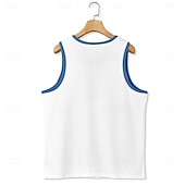 cheap Tank Tops-Men's Tank Top Vest Undershirt Sleeveless Shirt Sleeveless U Neck Summer Patchwork Independence Day Fashion Sporty Classic Zipper Casual Gym Street White Top Tee for Men