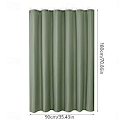 cheap Shower Curtains-Luxury Waffle Weave Shower Curtain 180cm*180cm(70&quot;*70&quot;) Water Repellent Bathroom Bathtub Cloth Fabric Shower Curtain Set, Hole-Free Toilet Partition Curtain for Separating Dry Wet Area