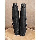 abordables Calzado-Medieval Renacimiento Zapatos Botas hasta la rodilla Botas planas de jazz Hombre Celta Pirata Víspera de Todos los Santos Mascarada Rendimiento LARP Feria Ren Adulto Zapatos
