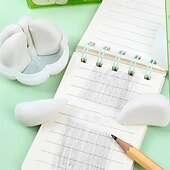 levne Úložiště a organizování-Guma na česnek s úložným boxem, realistický design z PVC bílé gumy do školy a kanceláře, odolná, ideální pro studenty a učitele