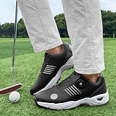 economico Scarpe da Golf da Uomo-scarpe da golf da uomo bianche e blu con tomaia in mesh traspirante: comfort e stabilità di alta qualità per gli appassionati di golf