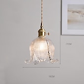 economico Luci a sospensione-15 cm Design di Lanterna a Sospensione Forme Geometriche Lampada a sospensione Rame Vetro Stile Artistico Stile Vintage Stile Classico Ottone Vintage Ispirato alla Natura 110-120V 220-240V