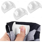 cheap Sewing &amp; Knitting &amp; Crochet-3pcs Sewing Needle Gauge Measuring Tool, Finger Thumb Ruler Sewing Template Lockranding Guide Tool for DIY Edge Stitching Lock Kit Quilting for Beginners