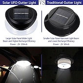 economico Illuminazione vialetto-Luci solari per recinzione, luci da parete per esterni, 9 LED super luminose, impermeabili, wireless, di sicurezza per giardino, muro, cortile, terrazza