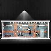 cheap Storage &amp; Organization-1:64 Model Car Display Case Diecast Diorama Garage，Simulated Parking Lot Model Miniature Scene Parking Lot PVC Assembly with Light Parking Space Model Display Frame Toy Display Box