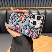 economico Cover per iPhone-Custodia per telefono con motivo floreale sfumato di colore per iPhone 16, 15, 14, 13 e 12 Pro Max, cover posteriore in TPU antiurto