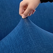 economico Copridivano-Copridivano 1 pz con dettagli a balze, alla moda, elastico, aderente, in poliestere e spandex, stile copridivano, elasticizzato, lavabile in lavatrice, stampa reattiva - adatto per poltrone