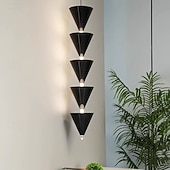 economico Luci a sospensione-Lampada a sospensione a LED moderna, lampada da comodino nera, 17*85 cm, design lineare, finiture in metallo verniciato, moderna, 220-240 V, 110-120 V