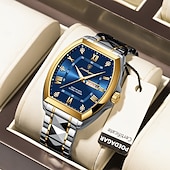 abordables Montres à quartz-Montre de luxe pour homme, lumineuse, étanche, avec date et semaine, en acier inoxydable, à la mode, originale, à quartz
