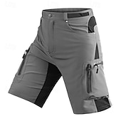 baratos Clássico-Homens Shorts táticos Bermuda Cargo Calção Shorts de Trilha Bolso Com Zíper Bolso multi Bloco de cor Conforto Vestível Comprimento do joelho Ao ar livre Esporte Diário Moda Casual Preto Azul Marinho
