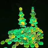  100 ks bling svítící kameny svítící zahradní oblázky třpytivé světelné kameny svítící kameny do zahrady, venkovní svítící kameny na trávník, terasu, chodník, příjezdovou cestu