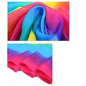billige Regnbue Alt-Regnbue Stolthet skjerf Fritid Dame Unisex Voksne Pride-parade Festival Halloween Karneval Enkelt karnevalskostyme