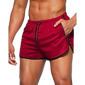baratos shorts ativos masculinos-Homens calções atléticos Calção Shorts de Corrida Shorts de Academia Esporte Diário Secagem Rápida Alta elasticidade Confortável Bolsos Com Cordão Cintura elástica Tecido Curto Ginástica Casual