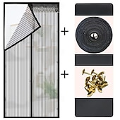 cheap Window Screen &amp; Door Screen-Magnetic Screen Door Portable, Fly Or Bug Screen Magnetic, Doorway For Sliding Door,Garage,Patio,Kitchen,Living,Window Room,Bedroom,Bar,Pet and Kid Easy Entry