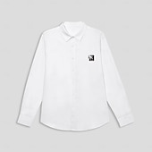 abordables Camisas Elite para Hombres-Hombre Árbol de coco Plantas tropicales Camisa camisa hawaiana Manga Larga Hawaiano Moda informal Vacaciones Diario Hawaiano Primavera &amp; Otoño Diseño Estampado Blanco