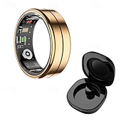 abordables Accessoires pour caméra de téléphone portable-Bague connectée tactile pour iPhone et Android : tracker d&#039;activité, podomètre, mode sport, étanche, chargement magnétique, synchronisation avec application