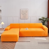 preiswerte Sofabezug-Stretch-Sofabezug, Schonbezug, Jacquard, elastisch, Sofagarnitur, Sessel, Loveseat, 4- oder 3-Sitzer, L-Form, grau, botanische Pflanzen, weich, strapazierfähig, waschbar