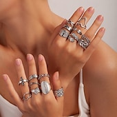 abordables Bracelets et bracelets rigides-Bague / Anneaux For Femmes Quotidien Fête Date Acier