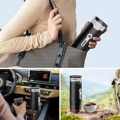 cheap Coffee Accessories-Portable Coffee Pot and Car Coffee Maker Portable brewer, travel coffee maker for camping, caravanning, hiking and office use, self-heating function