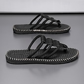 billiga Semester Sandaler-Herrsandaler i väv med justerbara remmar, bekväma och andningsbara, perfekta för sommarutflykter och strandkläder