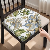 abordables Funda para silla de comedor-Funda para silla de comedor, funda para taburete, funda de poliéster con estampado geométrico
