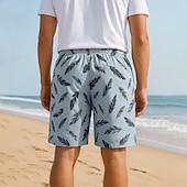 economico Pantaloni Corti Elite da Uomo-Per uomo Shorts Shorts da Spiaggia Coulisse Piuma Traspirante Asciugatura Rapida Lunghezza al ginocchio All&#039;aperto Vacanza Feste Vacanza Hawaiano Blu turchese Micro-elastico