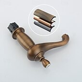 economico Rubinetti per lavandino bagno-Rubinetto per lavabo - Classico / Ampia diffusione Ottone Antico / Nichel spazzolato Rubinetto a tre fori Due maniglie tre foriBath Taps