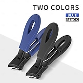 economico Cura Personale &amp; Salute-Set di tagliaunghie con punte oblique e appuntite, tagliaunghie rotante a ganascia larga con design anti-schizzi, lima per unghie a doppia faccia, tagliaunghie per unghie dei piedi resistenti per