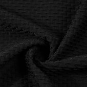 preiswerte Urlaub-Herren Waffel-Poloshirts Golfshirt Arbeit Lässig Revers Kurzarm Basic Modern Einfach Knöpfe Sommer Normale Passform Schwarz Weiß Khaki Waffel-Poloshirts