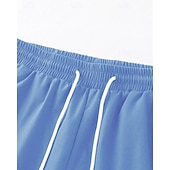 economico Vacanza-Per uomo Pantaloncini cargo Shorts Pantaloncini Estivi Coulisse Elastico in vita Multi-tasche Semplice Comodità Indossabile Lunghezza al ginocchio All&#039;aperto Sport Quotidiano Moda Casual Nero Blu
