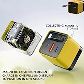 cheap Tool Accessories-3 in 1 GaN Charger,Scalable 80w Max Fast Charger Module with Type-C Cable and 2 USB Ports, for iPhone, Phone and Laptops