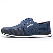 cheap Casual Sneakers-Men's Navy Blue Mesh Sports Shoes with Breathable Upper - Lightweight, Flexible Footwear for Running, Gym and Active Lifestyles