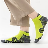 billiga herrstrumpor-Herr Multipack Socka Löparstrumpor Vardagliga strumpor Svart Vit Färg Färgblock Semester Sport &amp; Utomhus Dagligen Grundläggande Medium Vår Höst Mode Ledigt