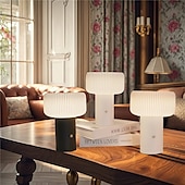 economico Lampade da tavolo e da lettura-Lampada da scrivania ricaricabile tramite USB, lampada da comodino, lampada da notte, lampada da studio, lampada a fungo, lampada da campeggio, ristorante, 1 pz.