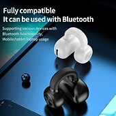 abordables Écouteurs Bluetooth sans fil-Écouteurs à clip ouverts Bluetooth 5.3 Z28 – Écouteurs TWS véritable sans fil avec micro faible latence son HiFi design léger crochets d&#039;oreille pour le sport compatible iOS/Android