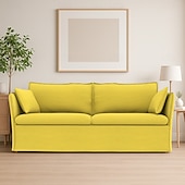 cheap Sofa Cover-Sofa Cover Suitable For BACKSÄLEN Sofa Solid Color Quilted Velvet Slipcovers