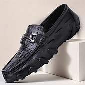 halpa Miesten lenkkarit-Miesten tummanruskeat loaferit solkikoristeilla – muodikkaat slip-on-kengät toimistolle, arkeen ja iltaan