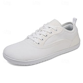 billiga Herrsneakers-Helvita herrsneakers i canvas – minimalistiska vardagsskor för pendling, college och vardagliga fredagar