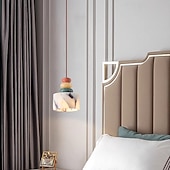 preiswerte Pendelleuchte-12 cm Hängelaternen-Design Pendelleuchte Marmor Galvanisiert Modern 110-120V 220-240V