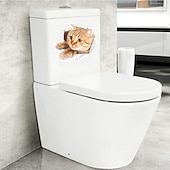 Недорогие Стикеры на стену-6 шт. 3D наклейки на стену кошки самоклеящиеся наклейки на стену/съемные виниловые художественные фрески для гостиной спальни туалета дома настенное украшение своими руками