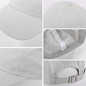 olcso Tenisz ruházati kiegészítők-Baseball sapka Tenisz sapka Férfi Sapka Egyszínű Klasszikus Divat Légáteresztő Gyors szárítás mert Tenisz Baseball Futás Nyár Fehér Sárga Zöld