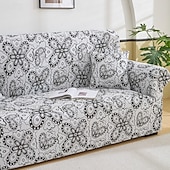 baratos Cobertura de Sofa-Capa de sofá em tecido jacquard elástico, capa de sofá secional em formato de L, capa de canto para sala de estar, 1/2/3/4 lugares