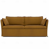 cheap Sofa Cover-Sofa Cover Suitable For BACKSÄLEN Sofa Solid Color Quilted Velvet Slipcovers