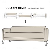 cheap Sofa Cover-Sofa Cover Solid Color Quilted Polyester Slipcovers