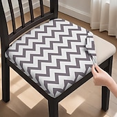 abordables Funda para silla de comedor-Funda para silla de comedor, funda para taburete, funda de poliéster con estampado geométrico