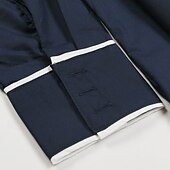 preiswerte Herrenhemd zum Knöpfen-Herren Hemd Sommerhemd Freizeithemd Strandhemd Westernhemd Knopfhemd Schwarz Marineblau Kaki Langarm Einfarbig Blume Revers Urlaub Lässig Bestickt Bekleidung Elegant Vintage